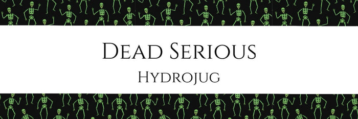 HydroJug Dead Serious stainless steel 40 oz bottle with Etch & Ember boot