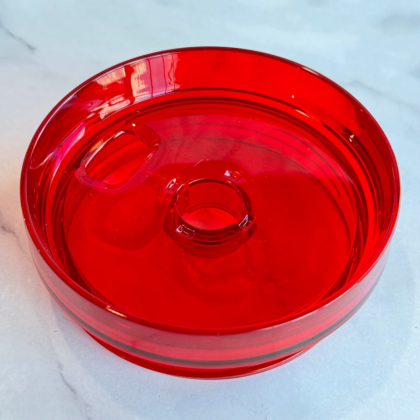 RED CLEAR 2.0 Stanley Colored Lid 2.0
