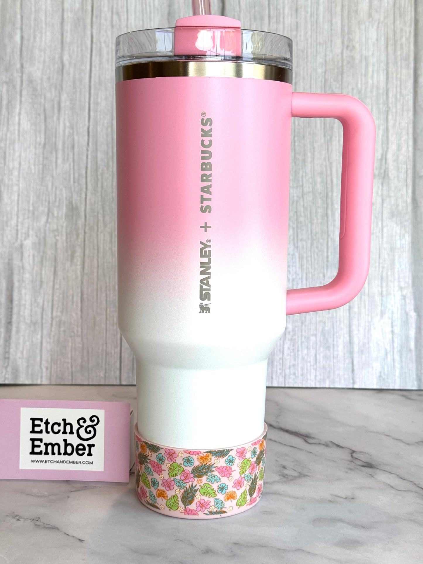 TROPICAL RETREAT Tumbler Boot -fits 20-40oz