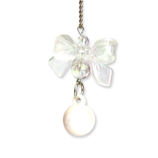 White Chroma Bow Charm - Tumbler Handle Charm