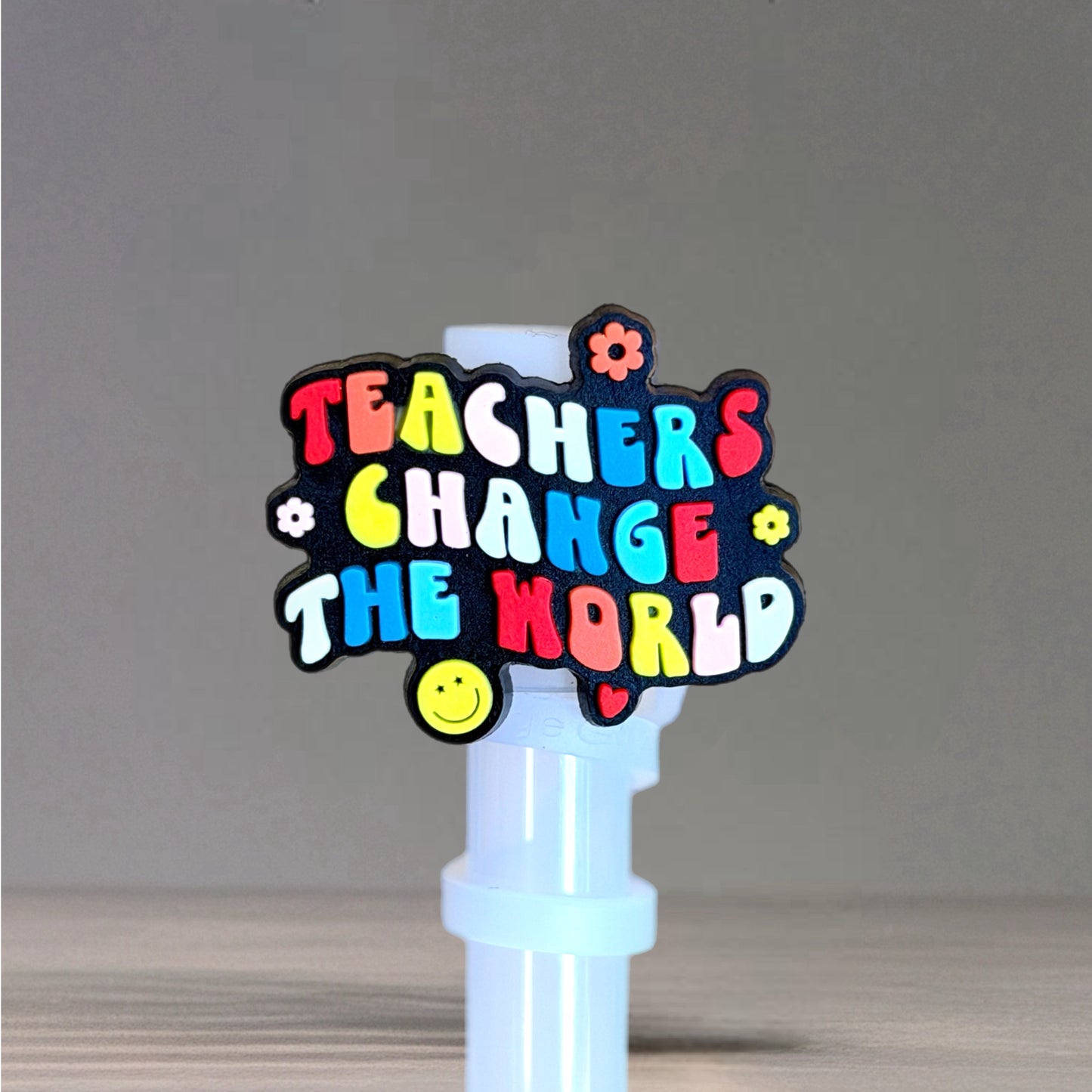 Teachers Change the World Straw Topper