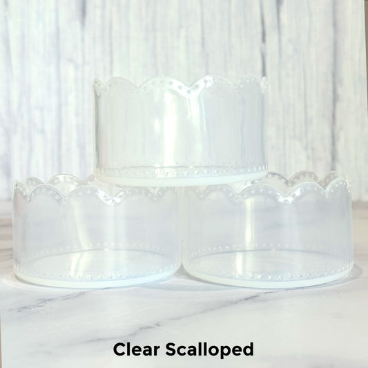 Clear Scalloped Tumbler Boot