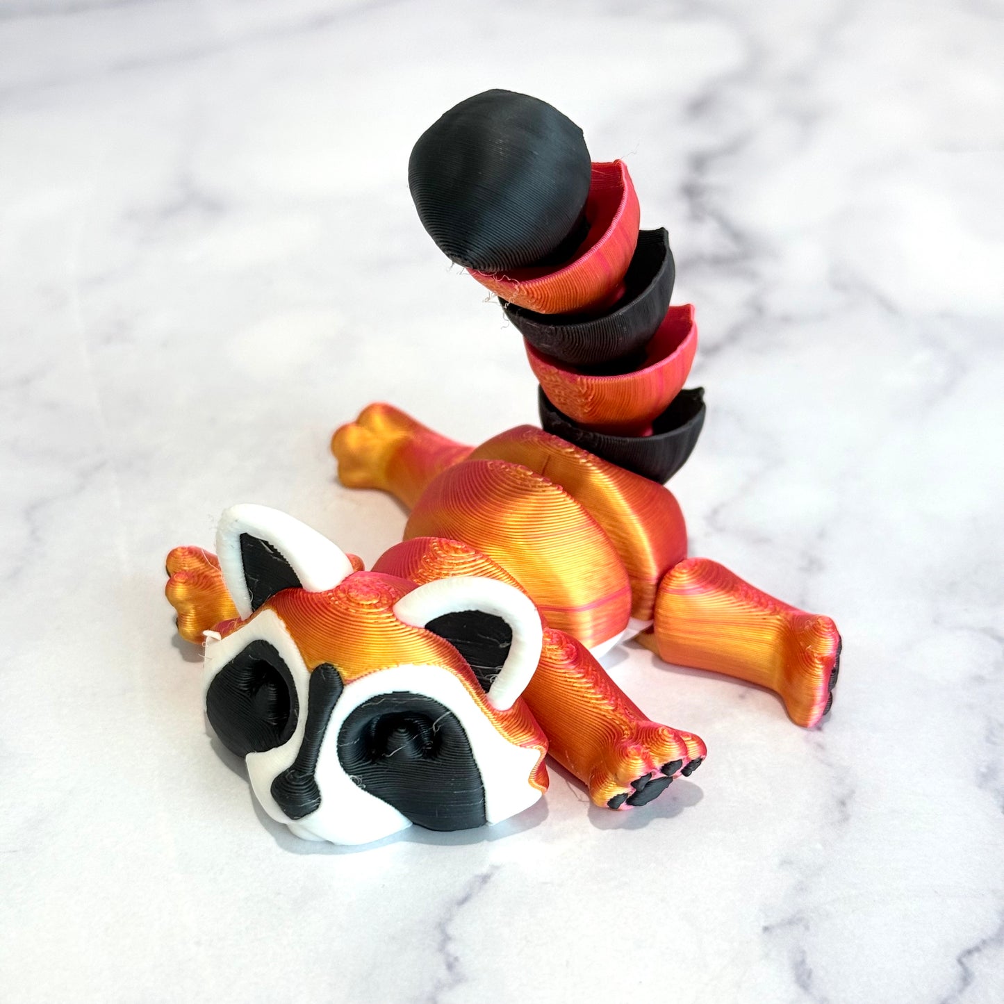 Colorful TRASH PANDA ‘Ricky’ Raccoon 3D Deluxe Charm - Tumbler Handle Charm