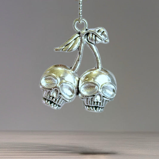 Cherry Skulls Charm - Tumbler Handle Charm