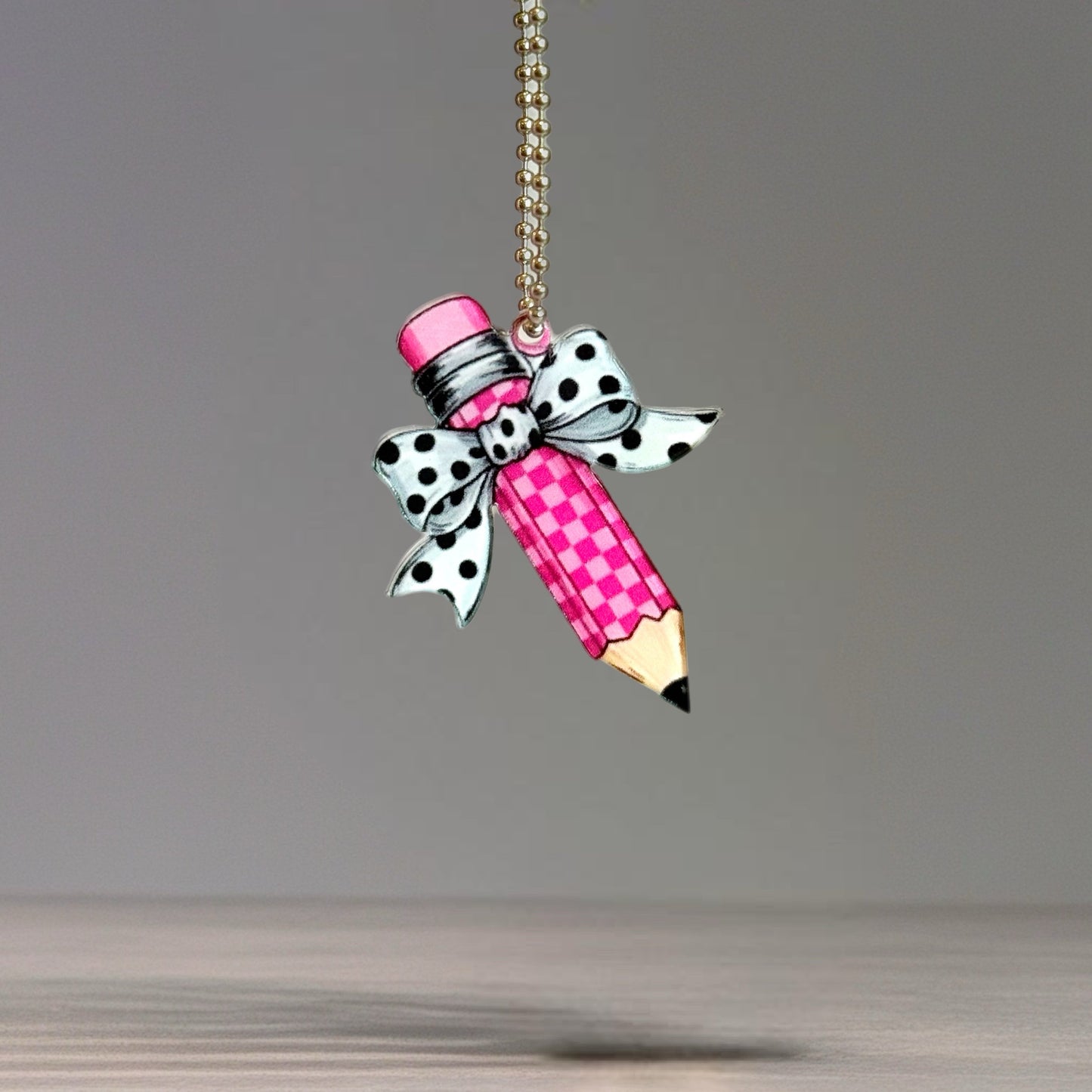 Pencil Me Pretty Charm - Tumbler Handle Charm