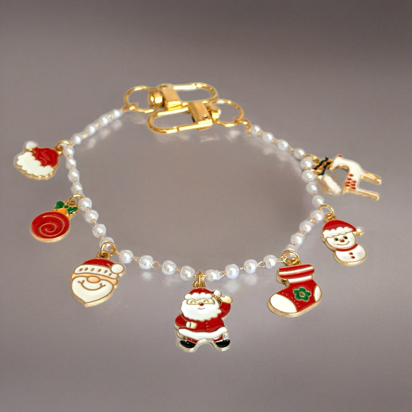 Santa Deluxe Tumbler Charm Necklace