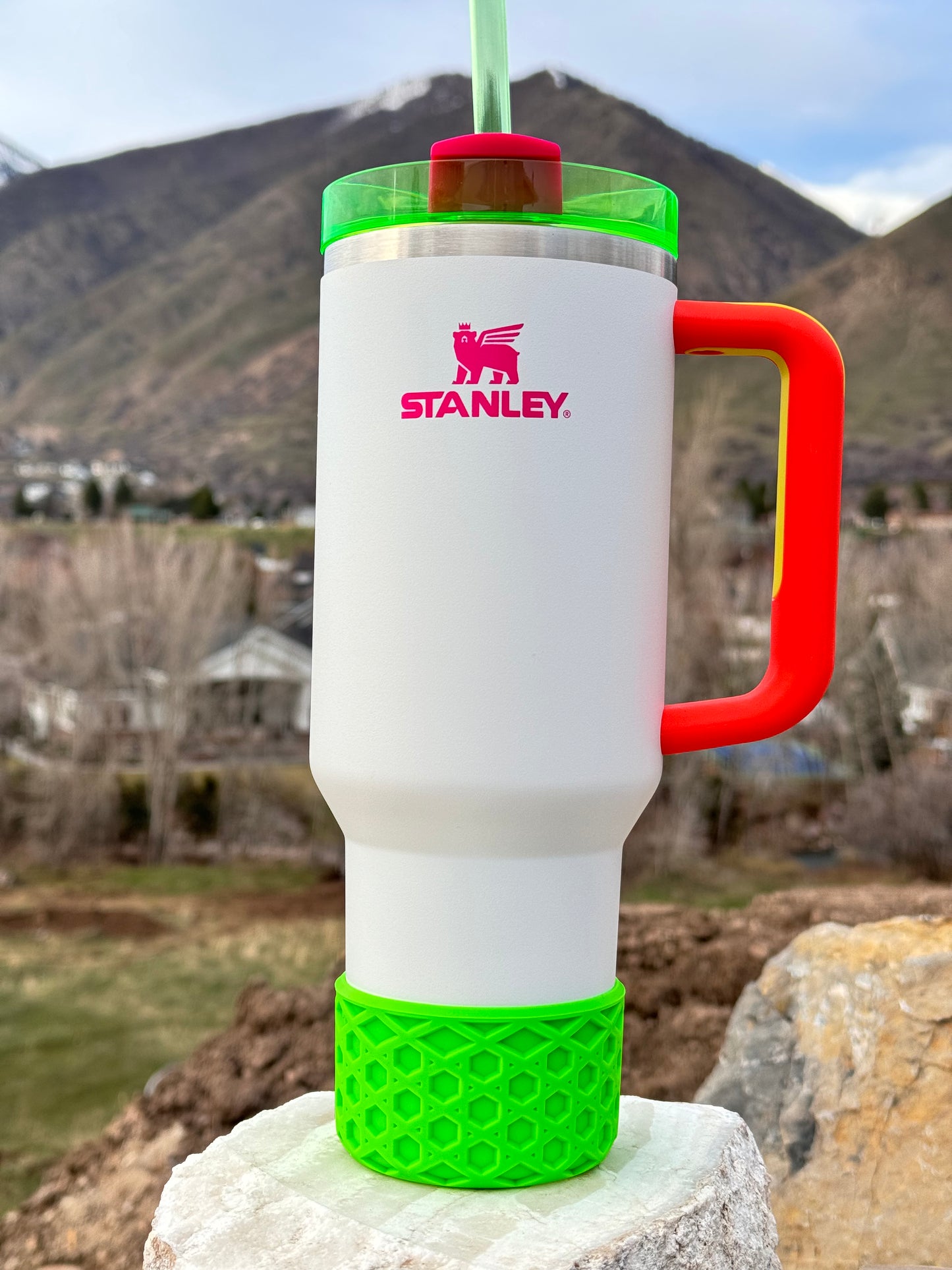 LIME WAFFLE Tumbler Boot -fits 20-40oz