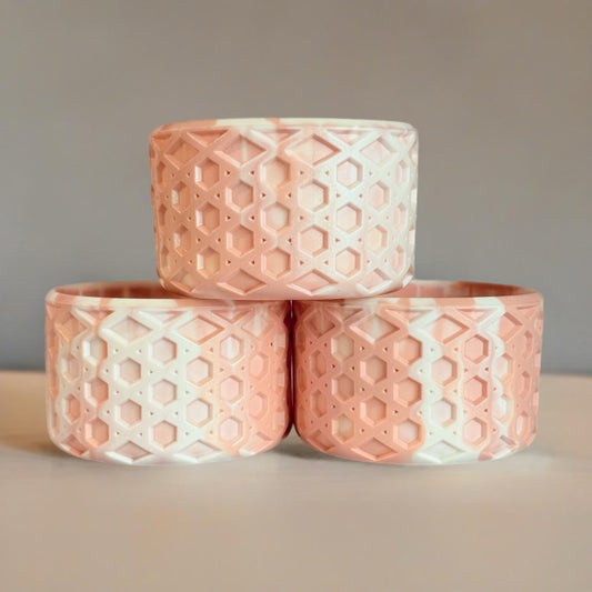 Peaches & Cream Waffle Tumbler Boot -Fall fits 20-40oz