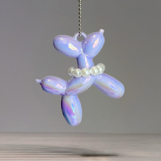 Purple Chroma Balloon Dog Charm - Tumbler Handle Charm