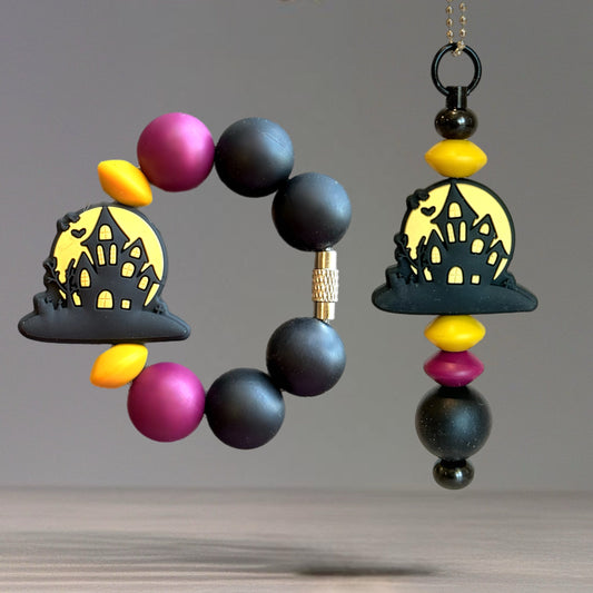 Haunted House Charm - Tumbler Handle Charm