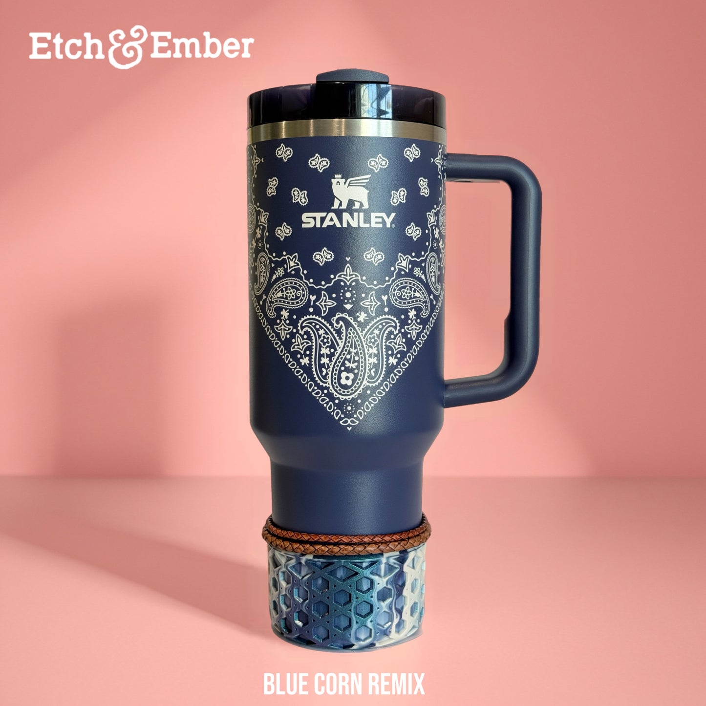 Blue Corn Remix WAFFLE Tumbler Boot -fits 20-40oz