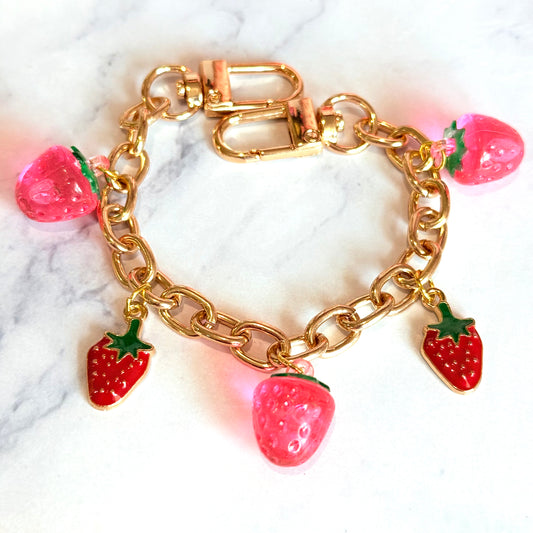 Strawberry Deluxe Tumbler Charm Necklace