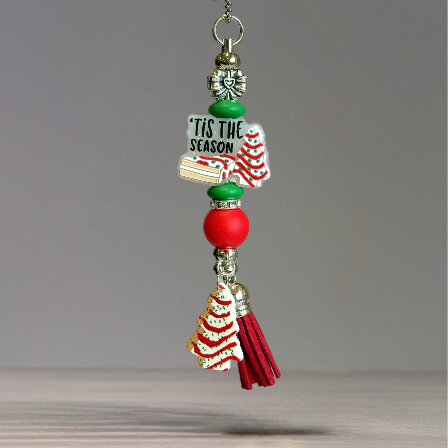 Christmas Cake Season Bar Charm - Tumbler Handle Charm