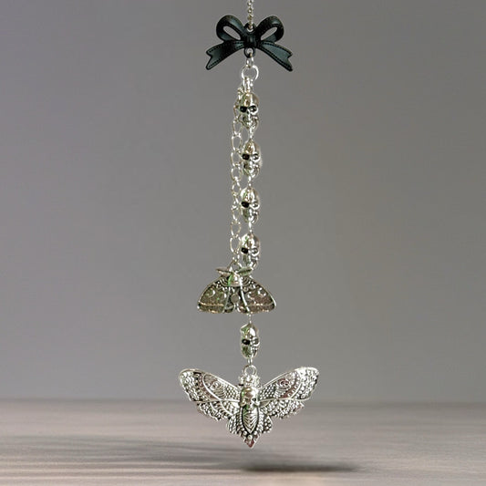 Shadow Moth Damask Charm - Tumbler Handle Charm