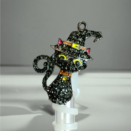 Midnight Mischief Kitty Deluxe Straw Topper