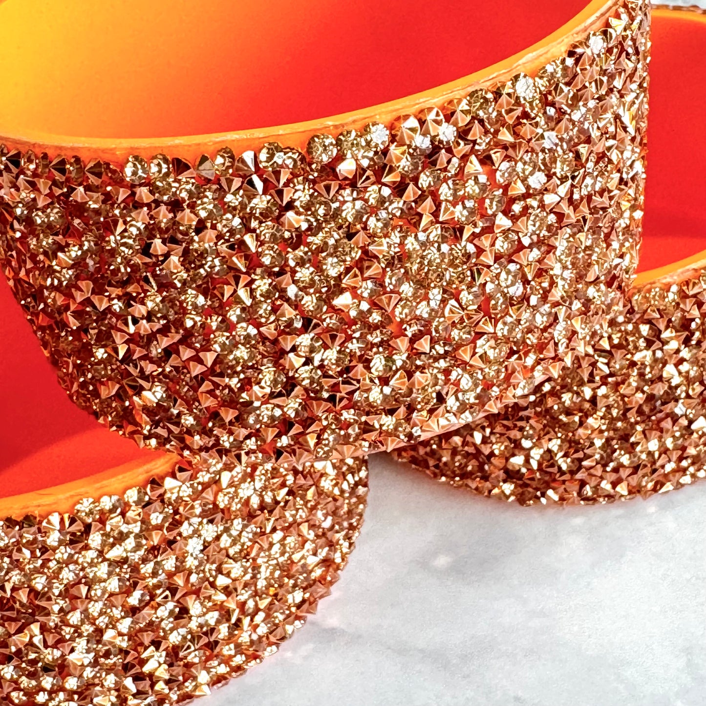 Copper Druzy BLING Tumbler Boot -fits 40oz New!