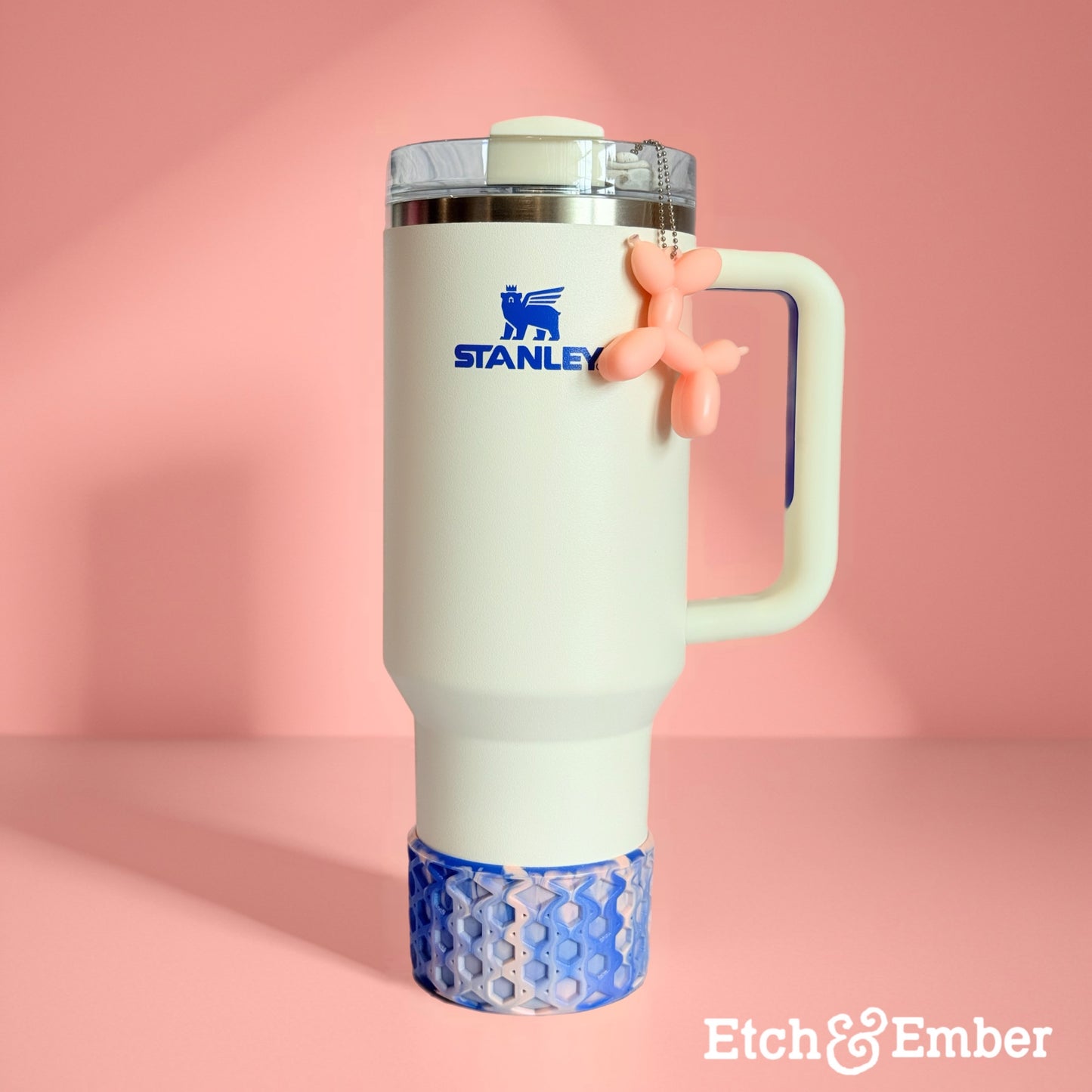 Royal Blue Bliss Waffle Tumbler Boot -Fall fits 20-40oz