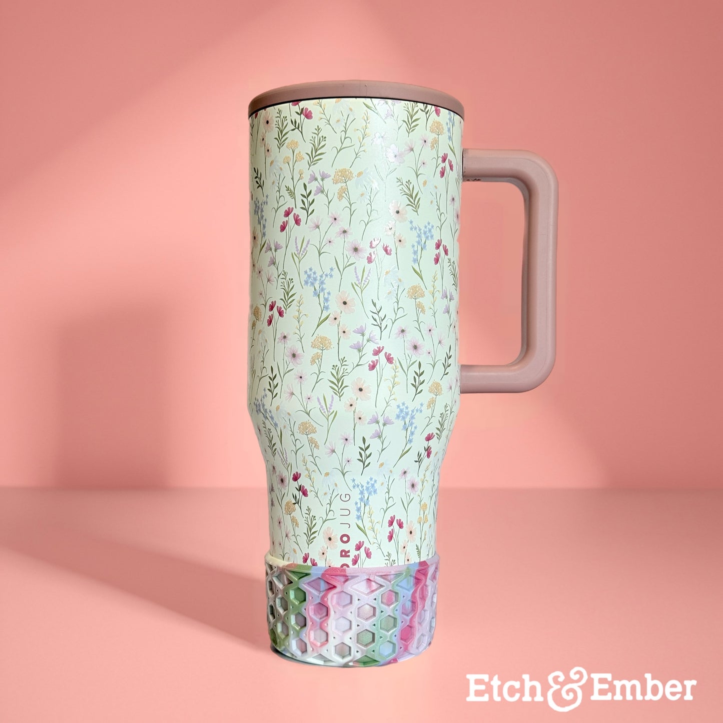 Wildflower WAFFLE Tumbler Boot -fits 20-40oz