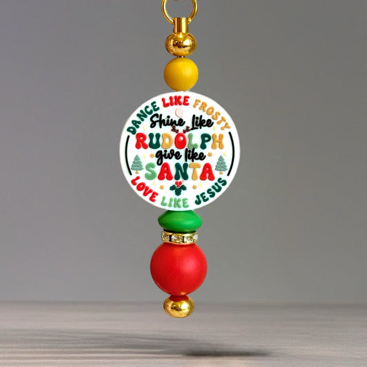 Love Like Jesus Christmas Bar Charm - Tumbler Handle Charm