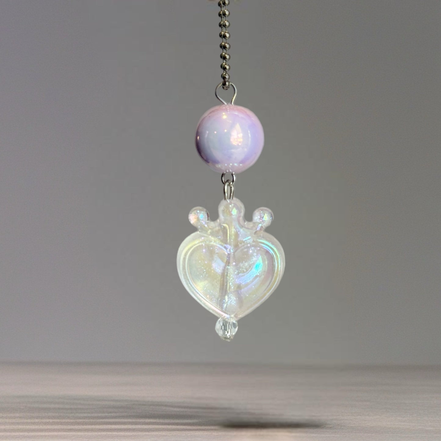 Fancy Crowned Heart Charms- Tumbler Handle Charm