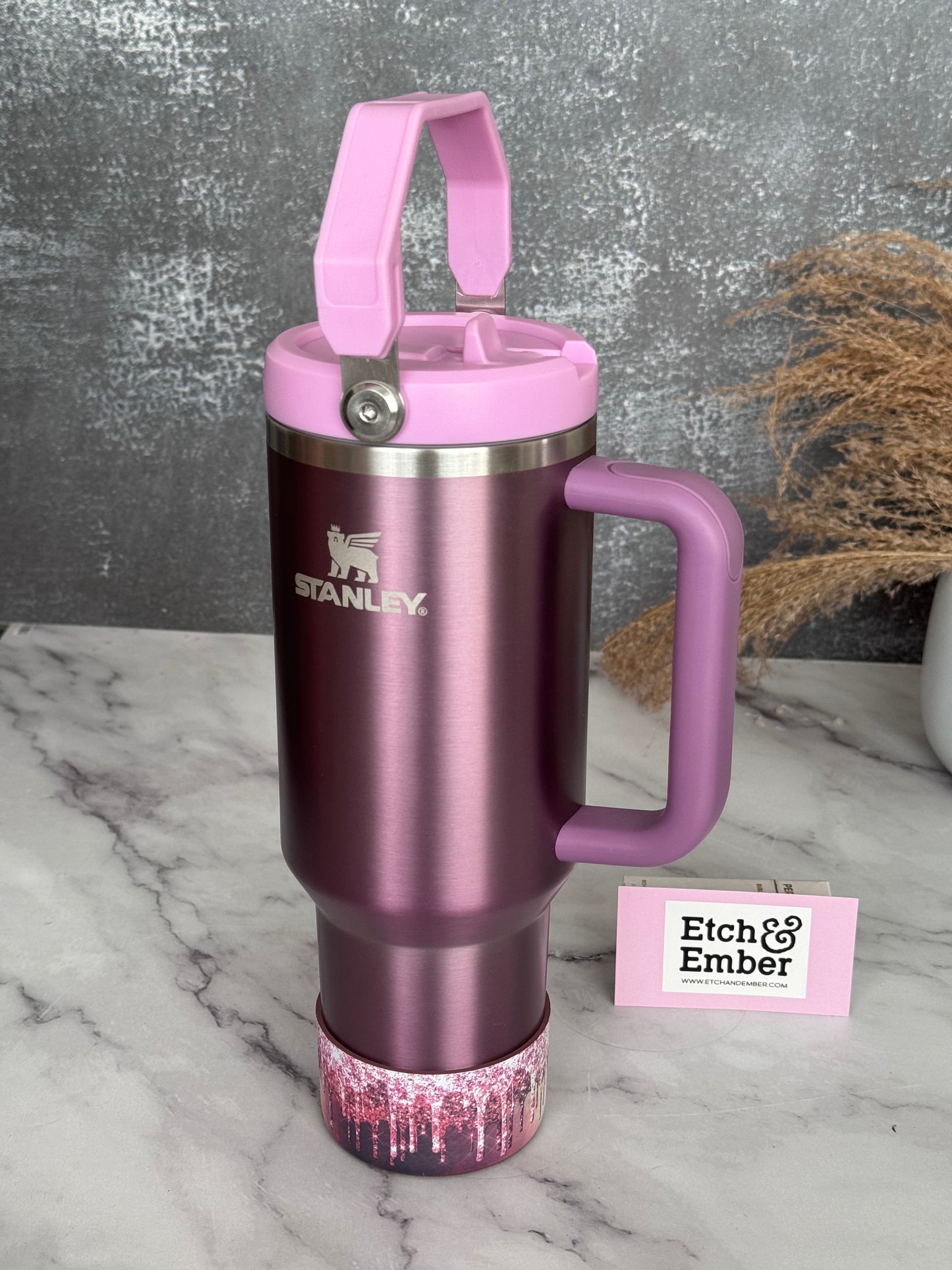 Flip Top Lid for 40oz Stanley Quenchers with removeable Handle, pink, cream, blue