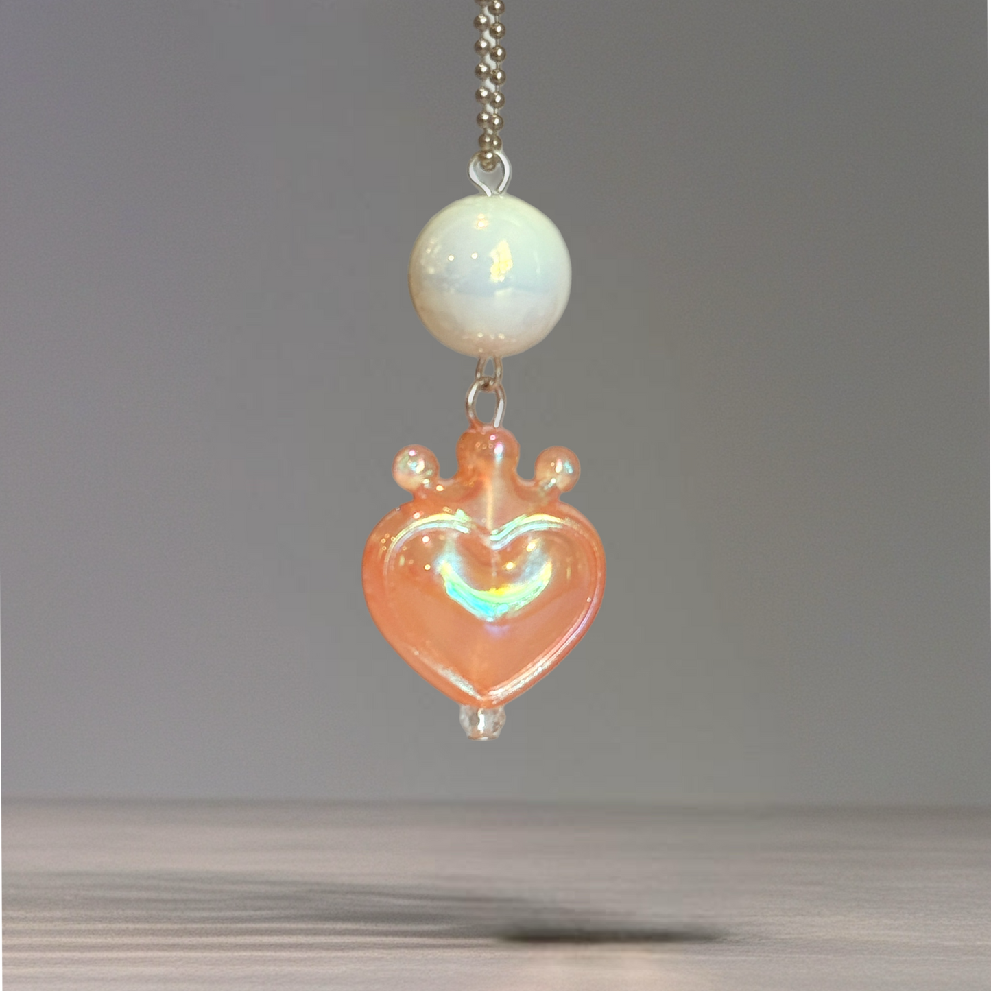 Fancy Crowned Heart Charms- Tumbler Handle Charm