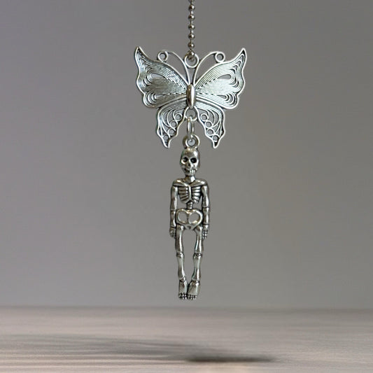 Damask Skeleton Charm - Tumbler Handle Charm