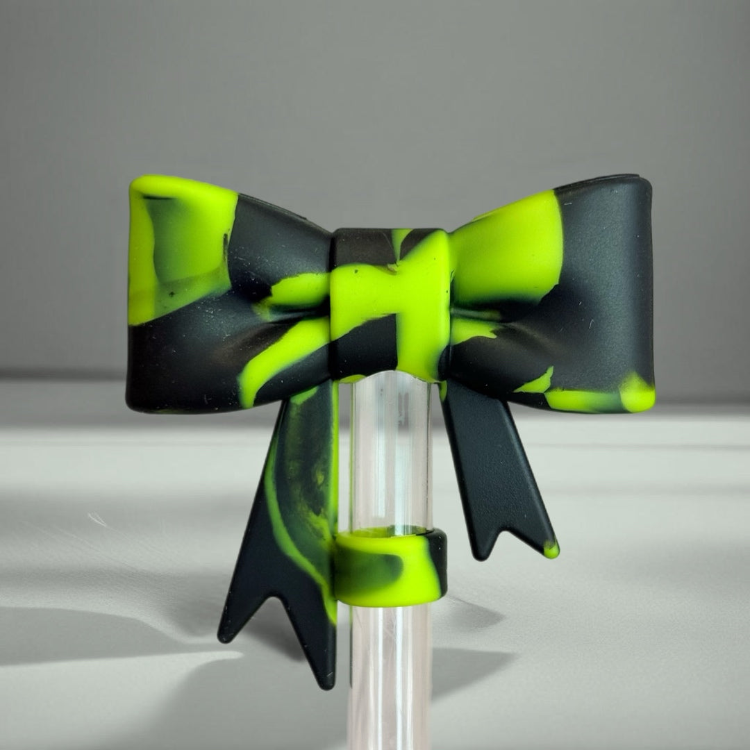 Web 3D Bow Straw Topper