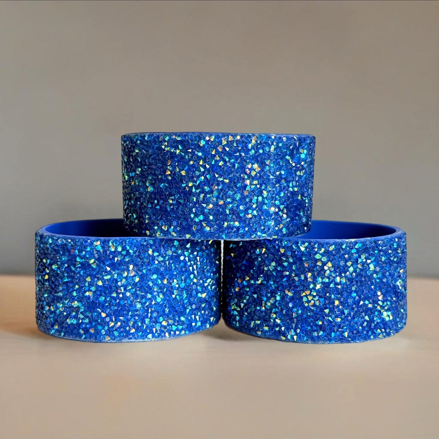 Glam Blue Druzy BLING Tumbler Boot
