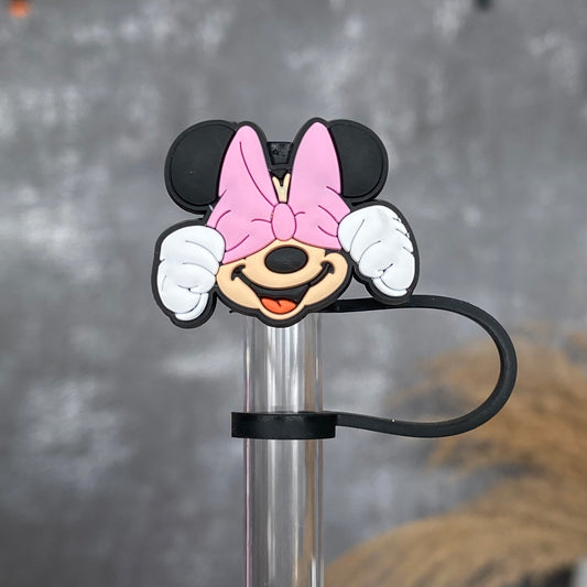 Minnie Straw Topper- Magical Vacation Pink