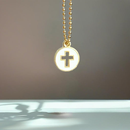 Tiny Cross Charm - Tumbler Handle Charm
