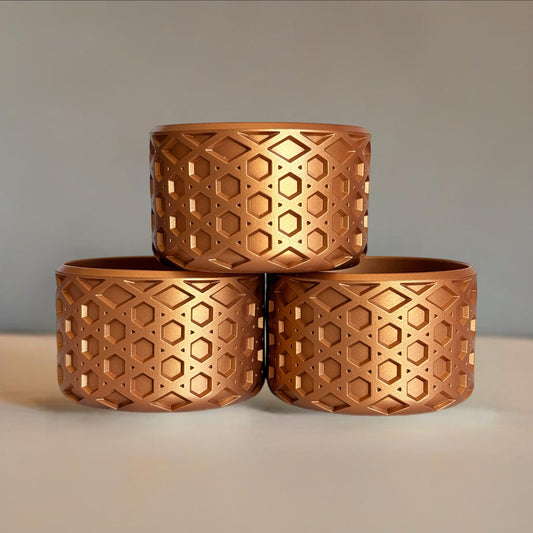 Metallic Copper Waffle Tumbler Boot