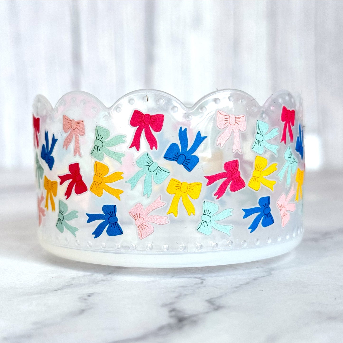 Happy Bows Scallop Tumbler Boot