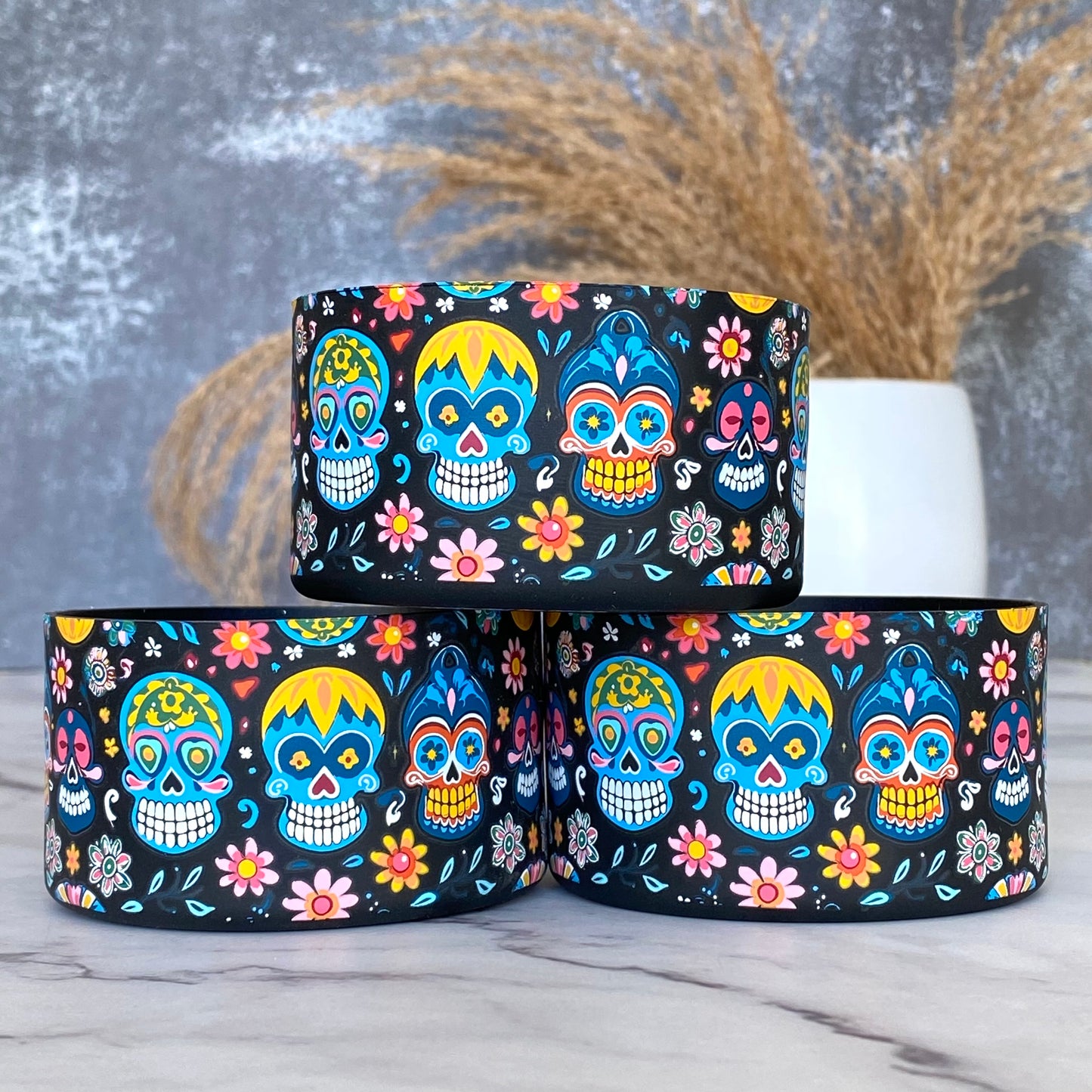 NEW SUGAR SKULLS Tumbler Boot -fits 20-40oz Halloween