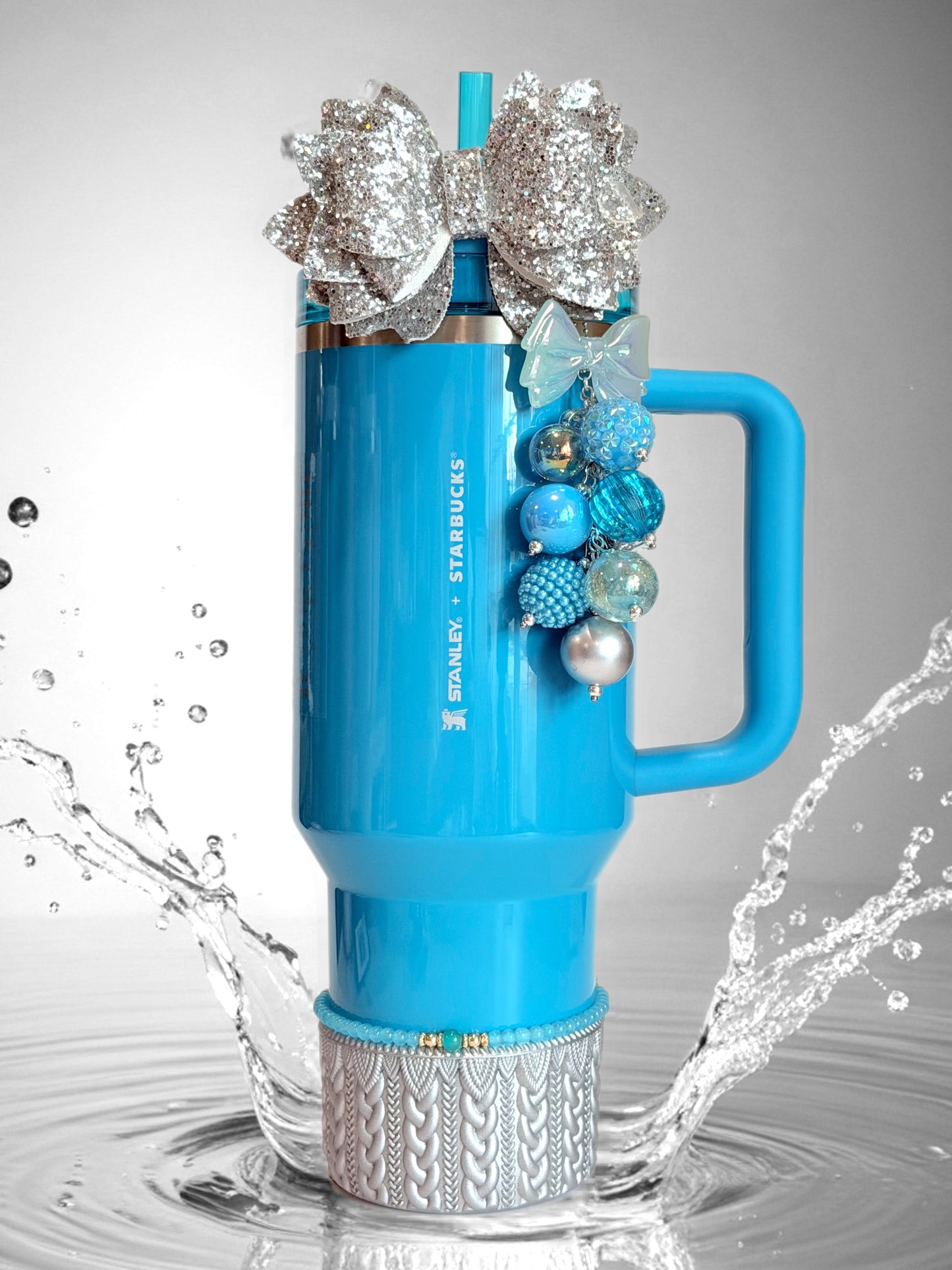 Turquoise Bauble Charm - Tumbler Handle Charm