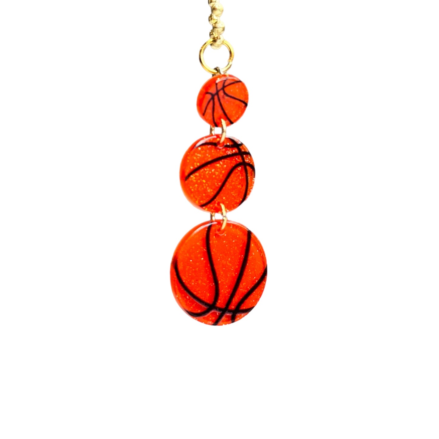 BASKETBALL Charm - Tumbler Handle Charm