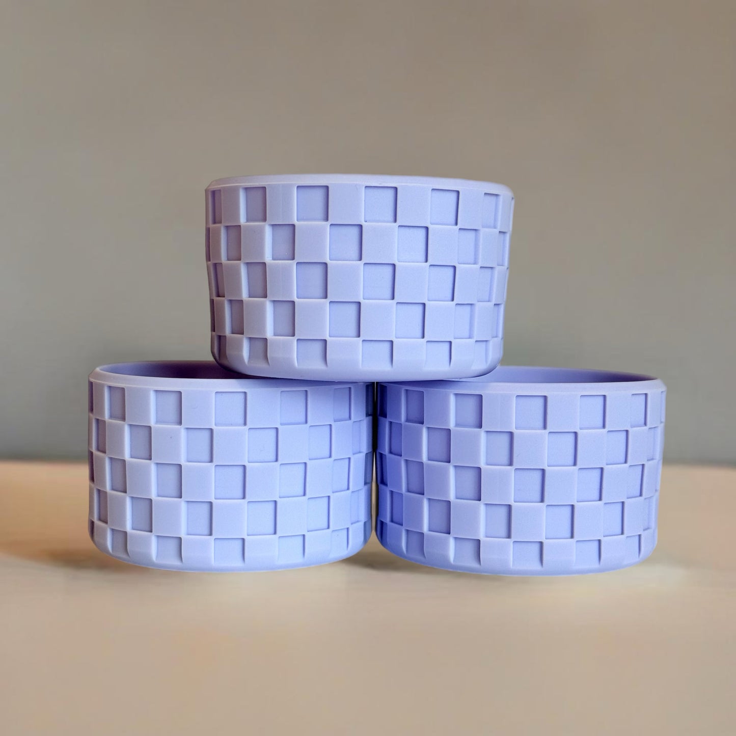 Lavender Checkers Tumbler Boot -fits 20-40oz