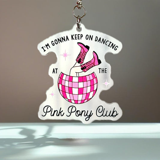 Pink Pony Club Charm - Tumbler Handle Charm