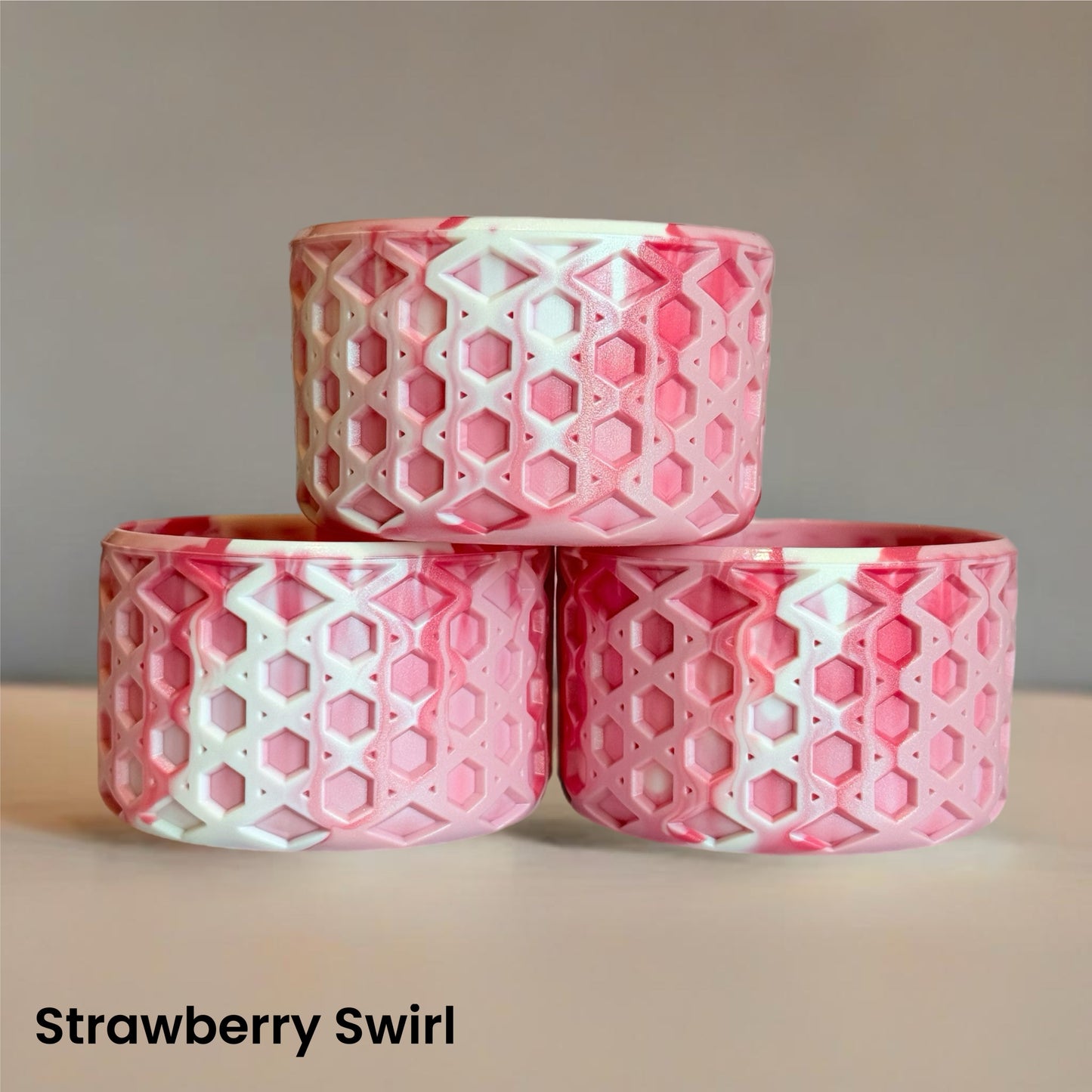 Strawberry Swirl WAFFLE Tumbler Boot