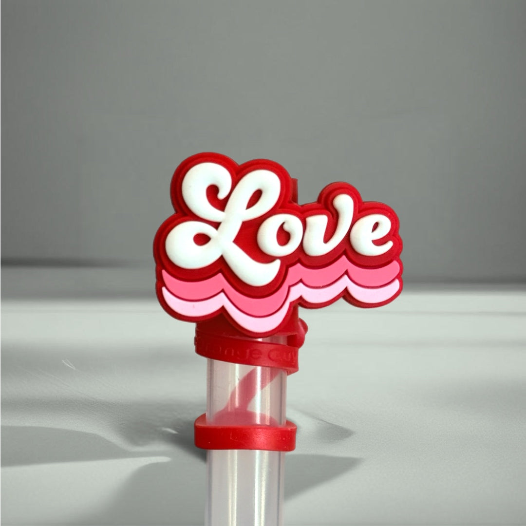 LOVE Straw Topper