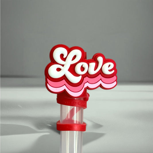 LOVE Straw Topper