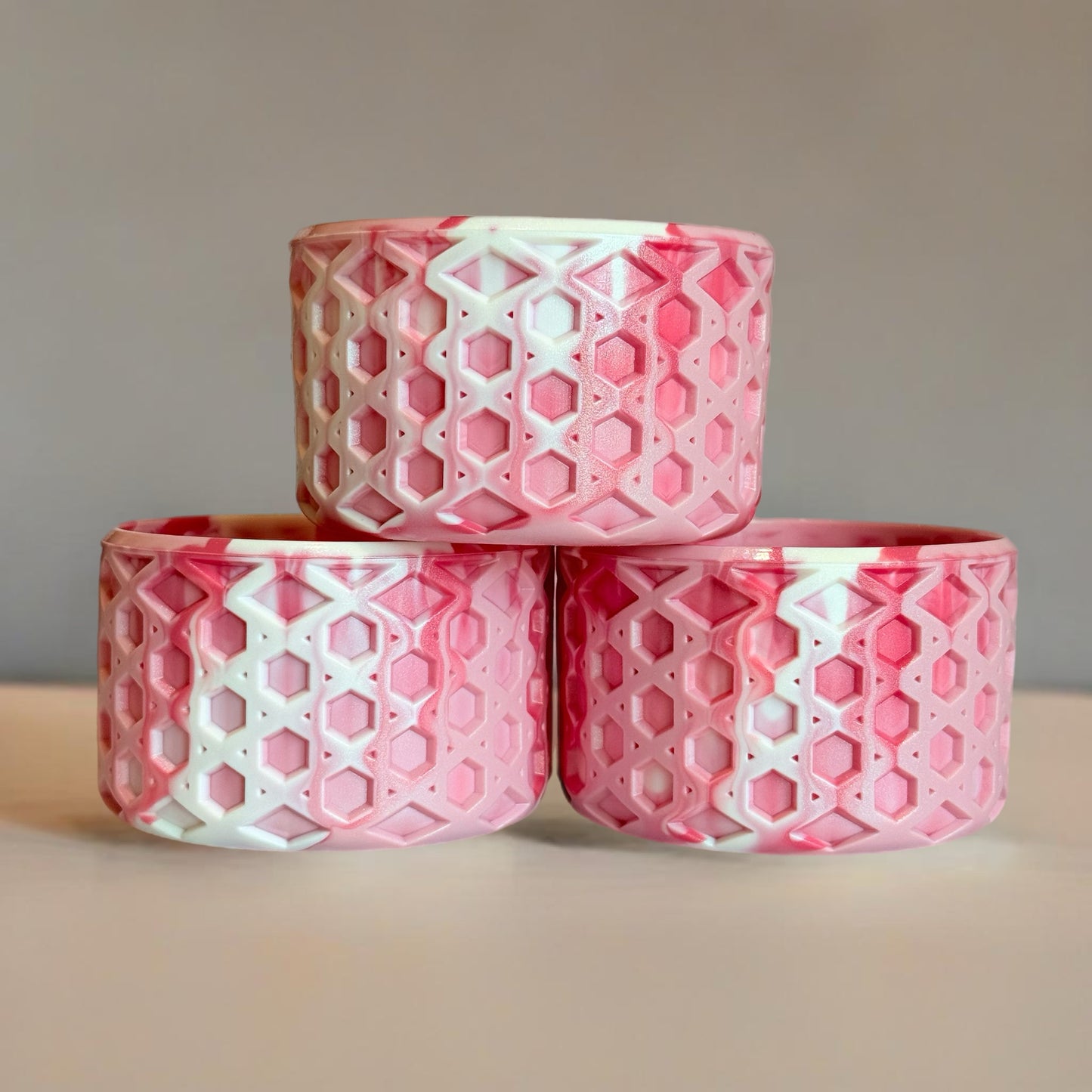 Strawberry Swirl WAFFLE Tumbler Boot