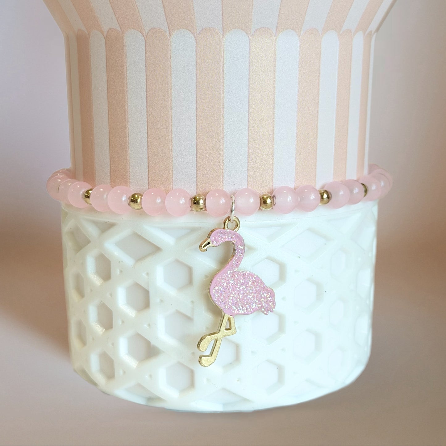 Pink Flamingo Tumbler Bracelet