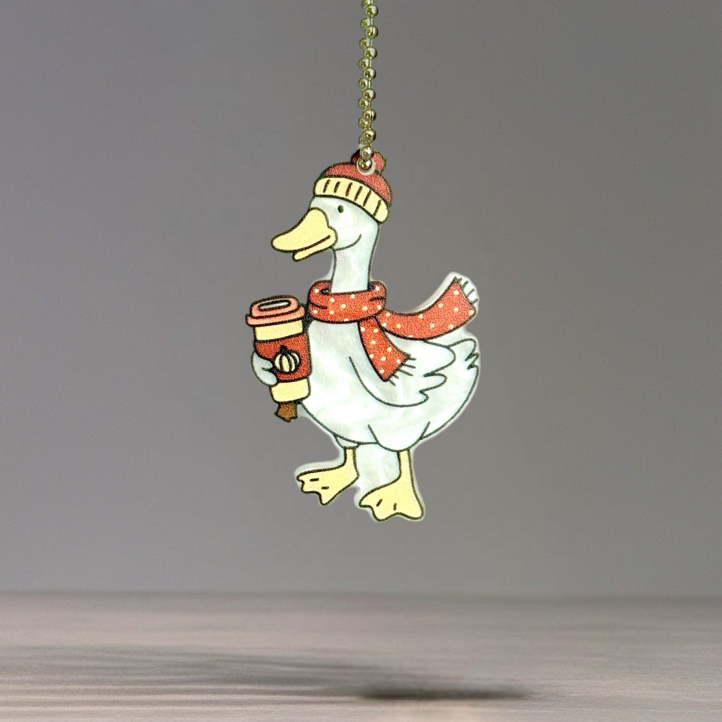 Sweater Weather Goose Charm - Tumbler Handle Charm