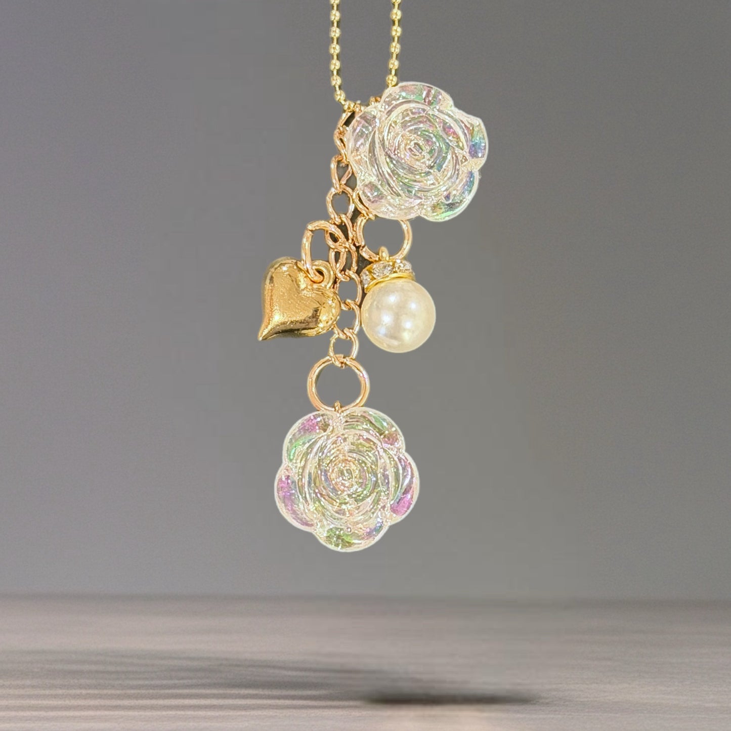 Roses in Bloom Charm - Tumbler Handle Charm