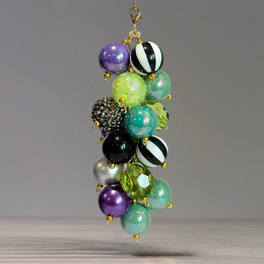 Striped Spooky Bauble Charm - Tumbler Handle Charm