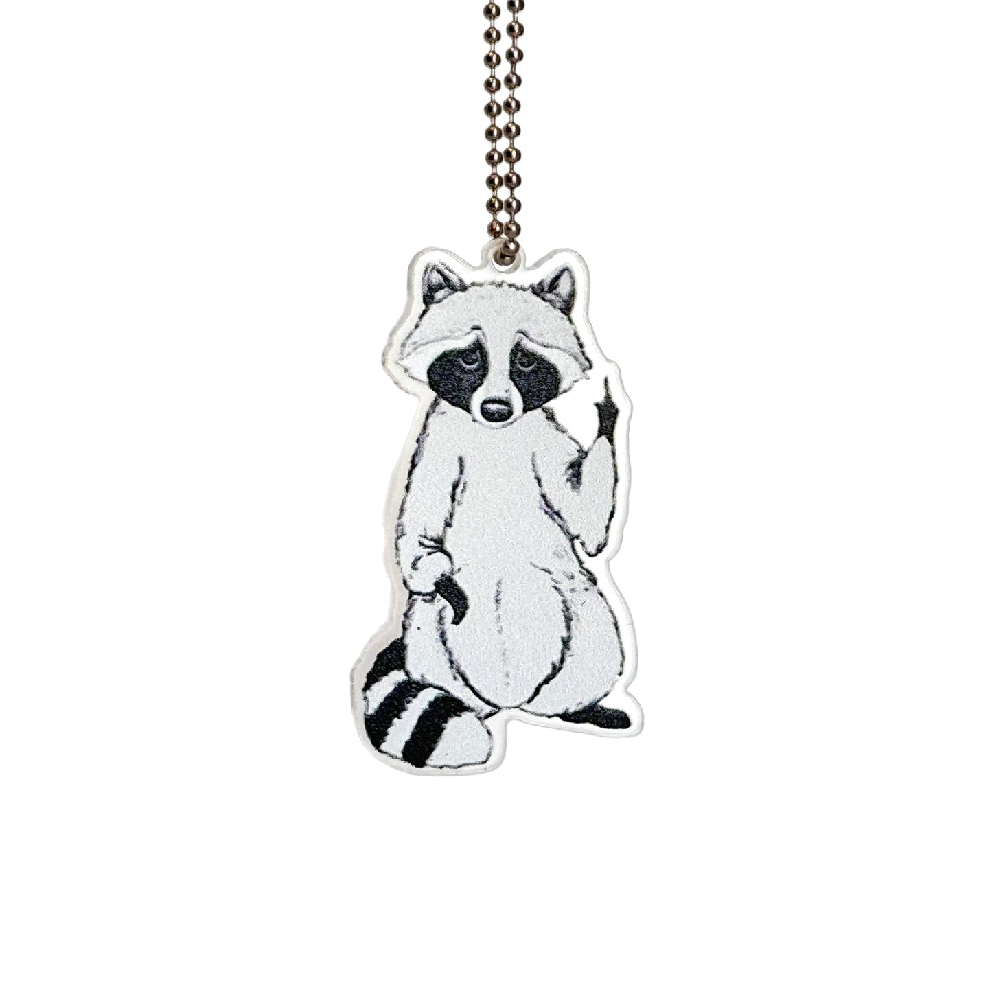 Pissy Raccoon Charm - Tumbler Handle Charm