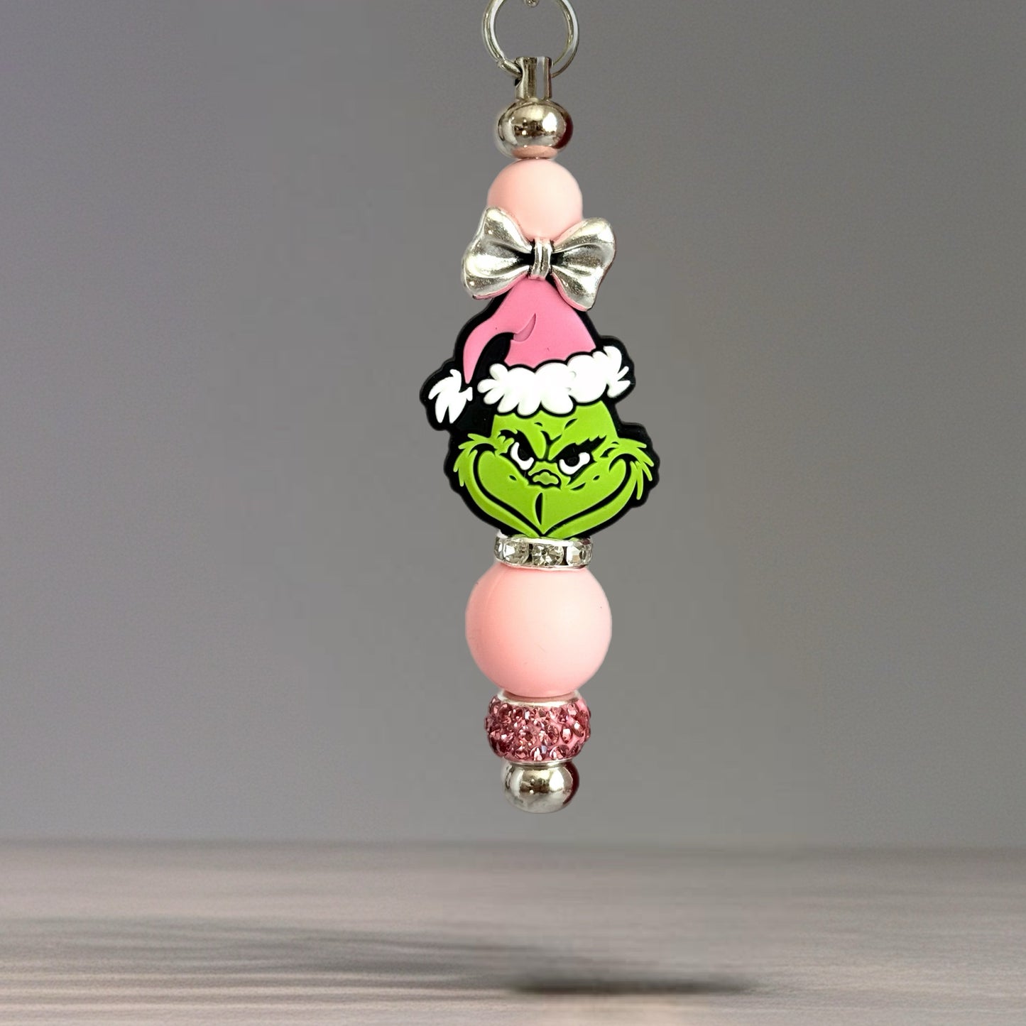 Pink Grinch Bar Charm - Tumbler Handle Charm