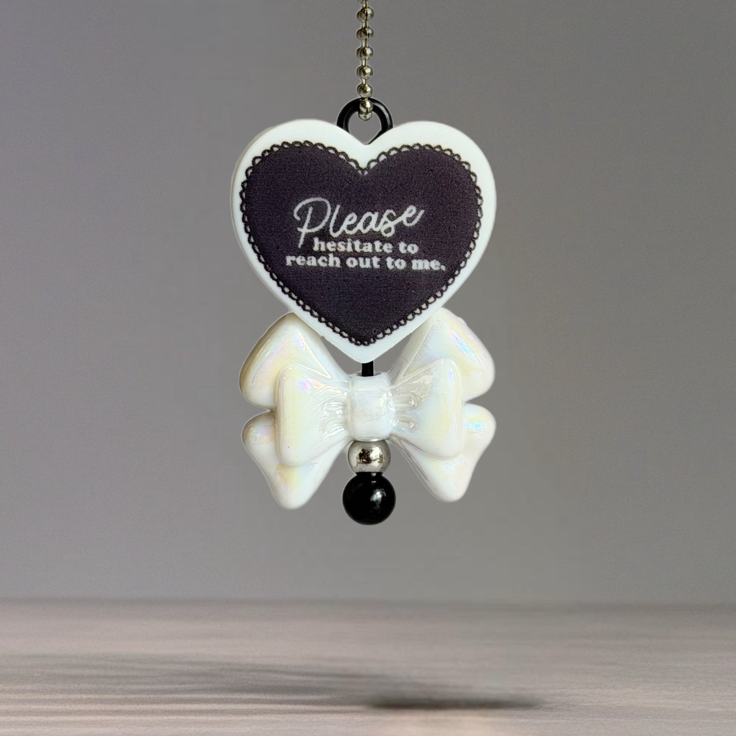 Please Hesitate Mini Bar Charm - Tumbler Handle Charm