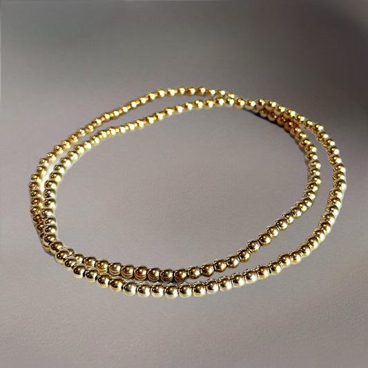 Gold Tumbler Bracelet Stack